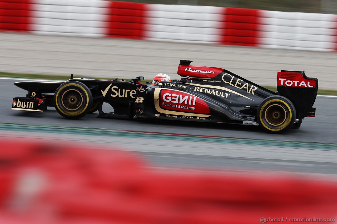 BARCELONA TEST MARZO 2013, Romain Grosjean (FRA) Lotus F1 E21.
01.03.2013. 