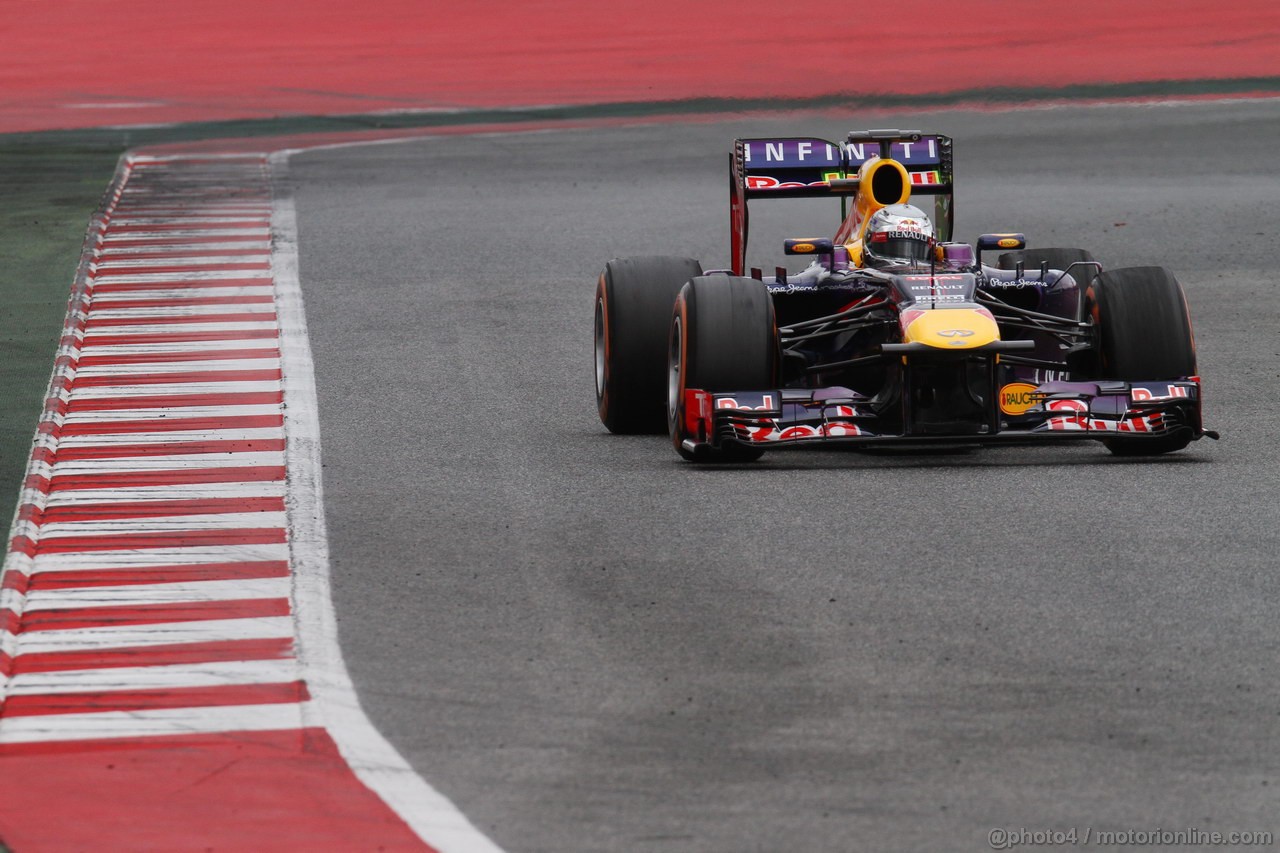 BARCELONA TEST MARZO 2013, Sebastian Vettel (GER) Red Bull Racing RB9.
01.03.2013. 