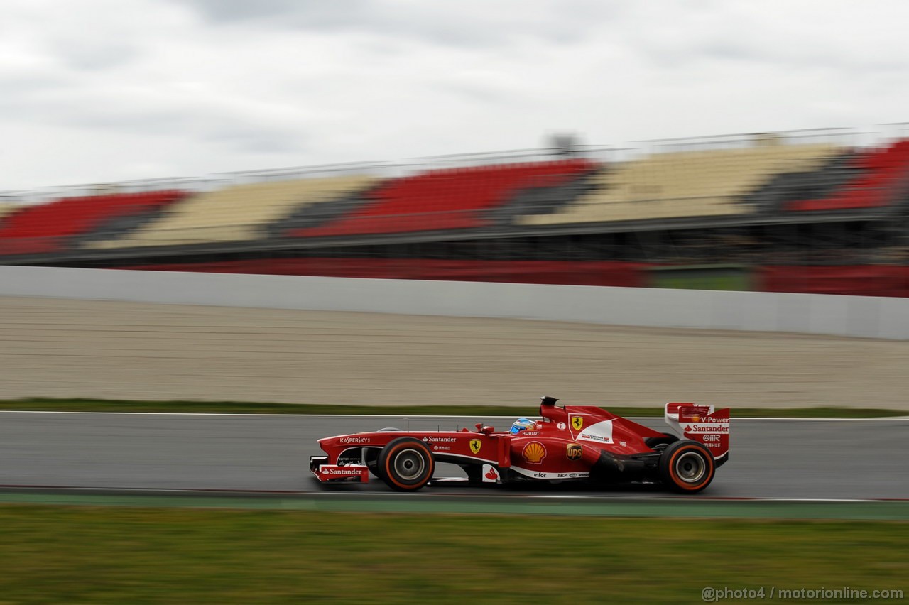 BARCELONA TEST MARZO 2013, Fernando Alonso (ESP) Ferrari F138.
01.03.2013. 