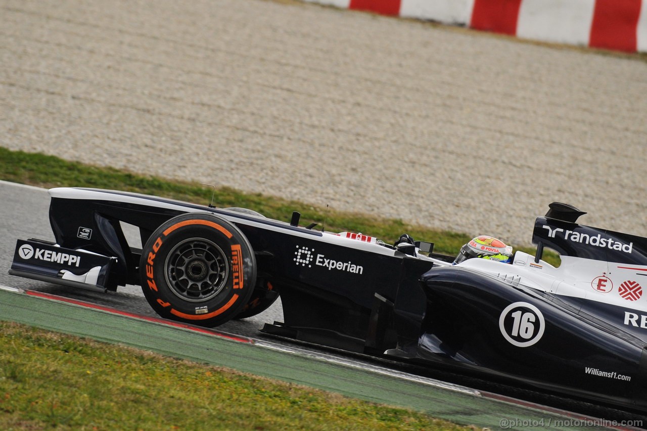 BARCELONA TEST MARZO 2013, Pastor Maldonado (VEN) Williams FW35.
01.03.2013. 