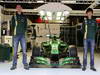 BARCELONA TEST MARZO 2013, (L to R): Alexander Rossi (USA) Caterham F1 Reserve Driver e Ma Qing Hua (CHN) Caterham F1 Reserve Driver announcement. 
01.03.2013. 