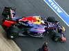 BARCELONA TEST MARZO 2013, Sebastian Vettel (GER) Red Bull Racing RB9 leaves the pits running flow-vis paint on the rear wing.
01.03.2013. 