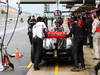 BARCELONA TEST MARZO 2013, Jenson Button (GBR) McLaren MP4-28 in the pits.
01.03.2013. 