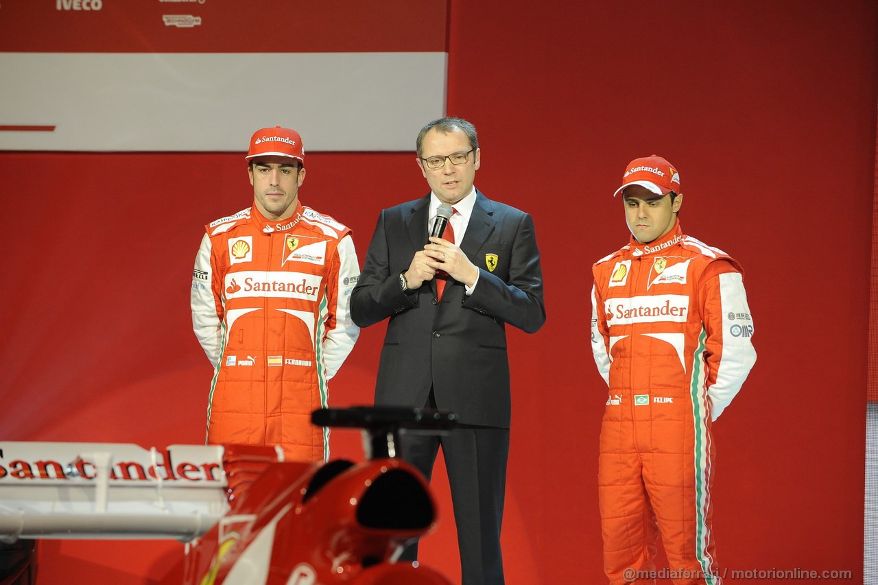 FERRARI F138, FIORANO 01/02/2013 - PRESENTAZIONE FERRARI F138 - 
 FOTO STUDIO COLOMBO 