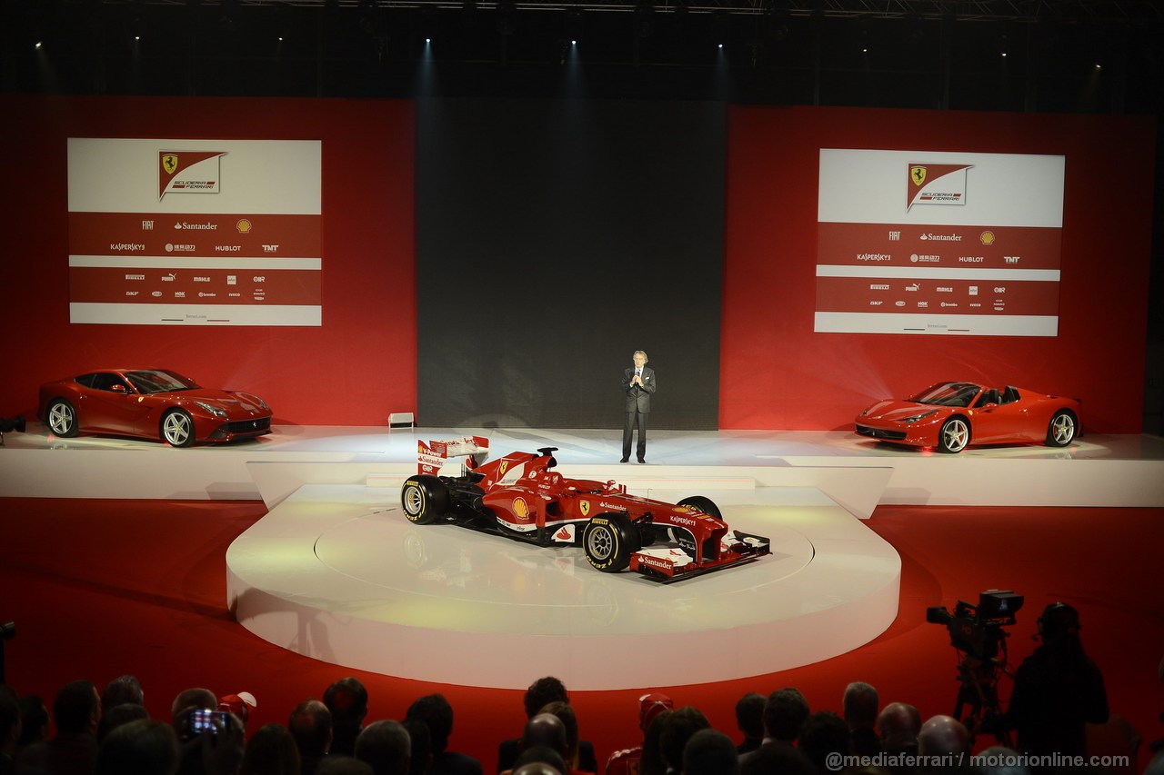 FERRARI F138, FIORANO 01/02/2013 - PRESENTAZIONE FERRARI F138 - 
 FOTO STUDIO COLOMBO 