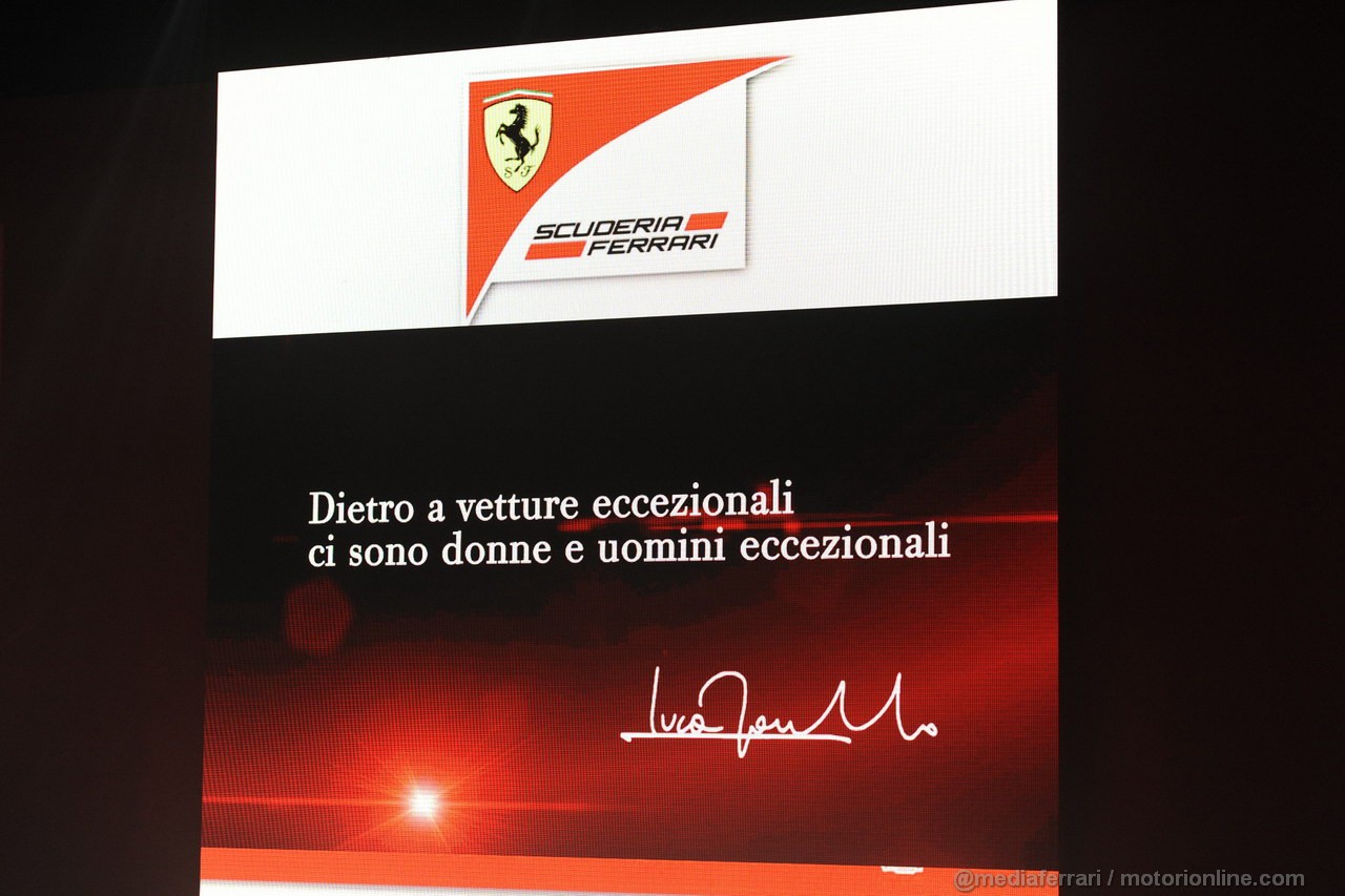 FERRARI F138, FIORANO 01/02/2013 - PRESENTAZIONE FERRARI F138 - 
 FOTO STUDIO COLOMBO 