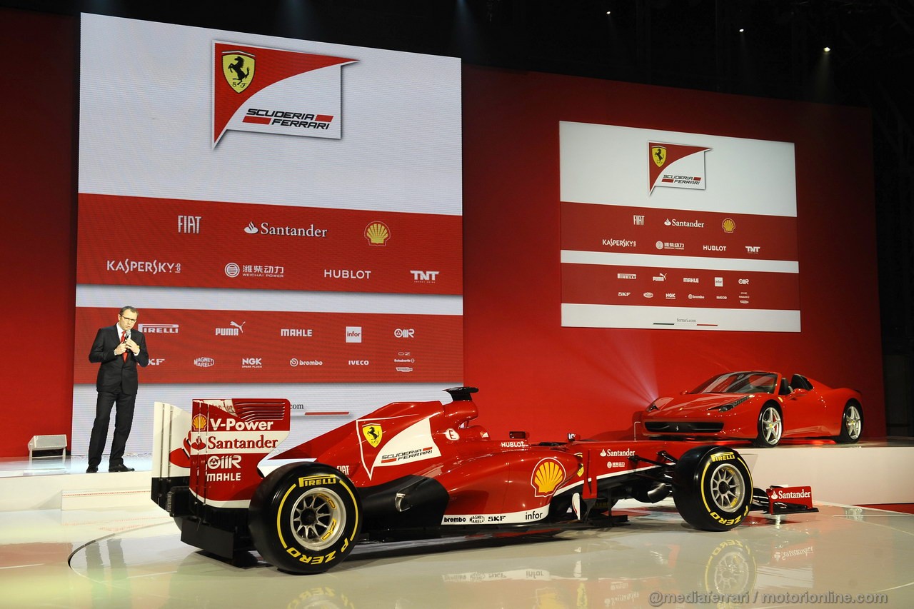 FERRARI F138, FIORANO 01/02/2013 - PRESENTAZIONE FERRARI F138 - 
 FOTO STUDIO COLOMBO 