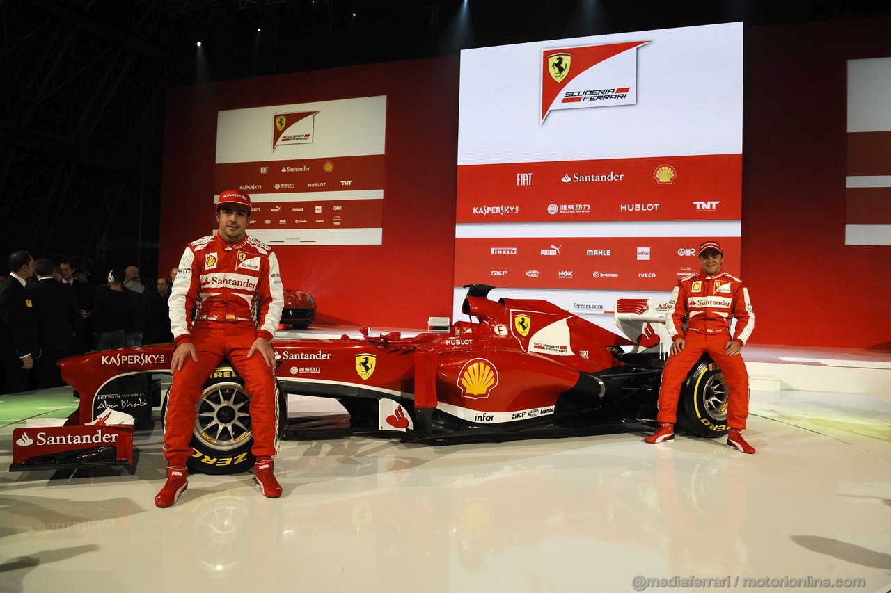 FERRARI F138, FIORANO 01/02/2013 - PRESENTAZIONE FERRARI F138 - 
 FOTO STUDIO COLOMBO 