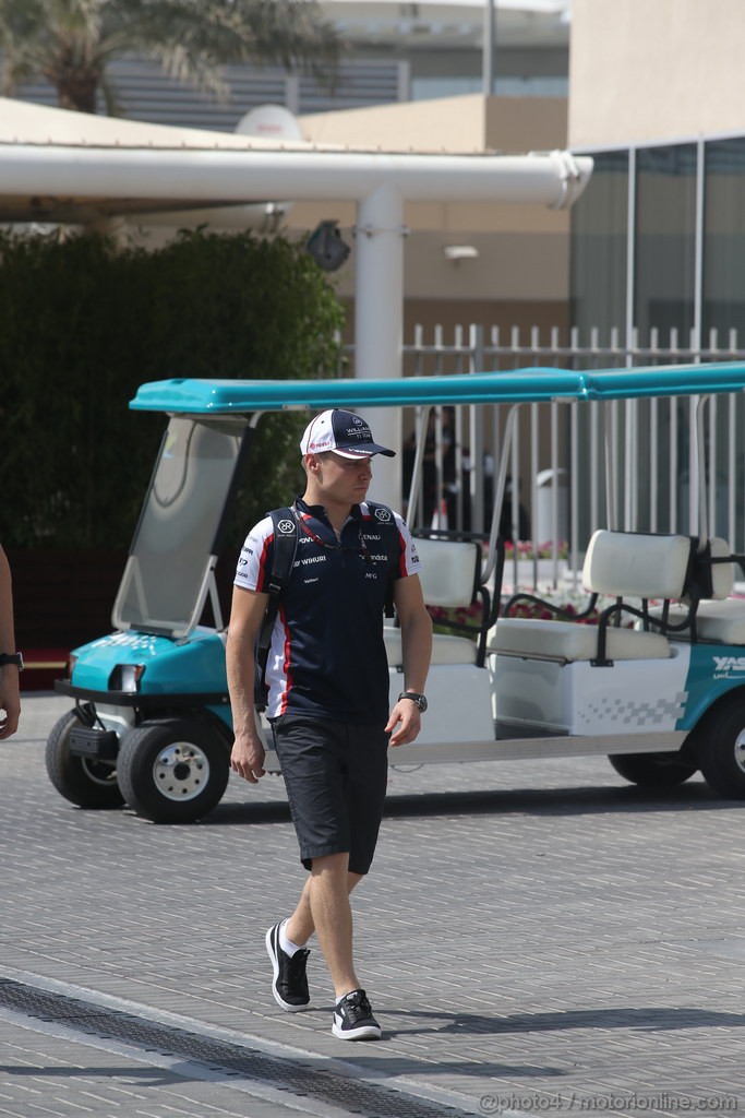 GP ABU DHABI, 03.11.2013- Valtteri Bottas (FIN), Williams F1 Team FW35 