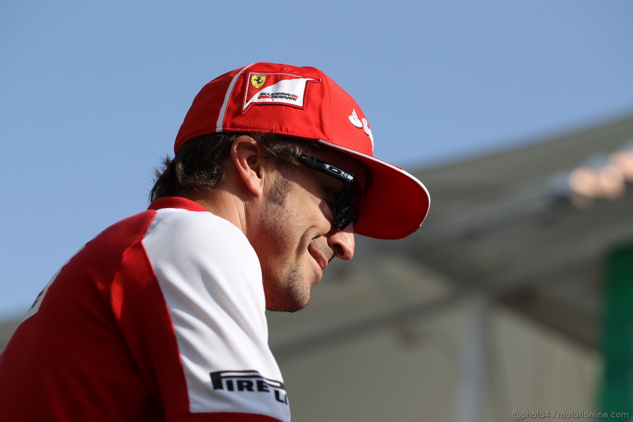 GP ABU DHABI, 03.11.2013- Fernando Alonso (ESP) Ferrari F138 