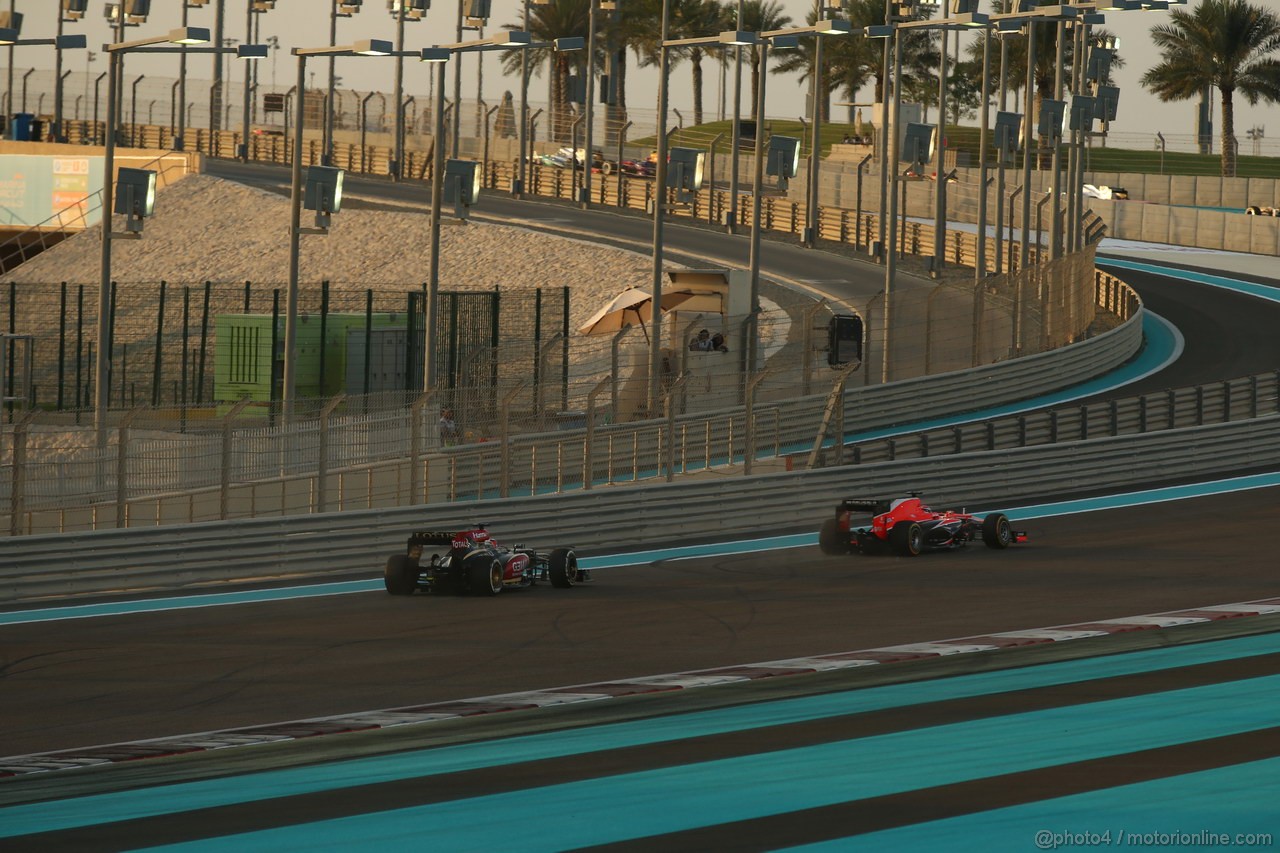 GP ABU DHABI, 03.11.2013- Gara: Kimi Raikkonen (FIN) Lotus F1 Team E21 