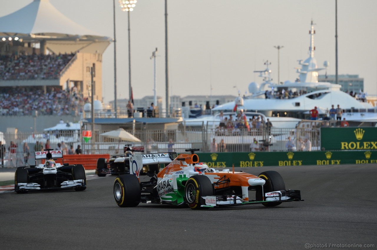 GP ABU DHABI, 03.11.2013- Gara: Paul di Resta (GBR) Sahara Force India F1 Team VJM06 