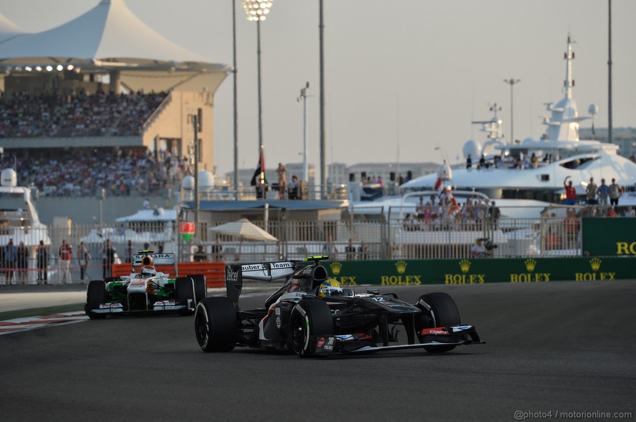 GP ABU DHABI, 03.11.2013- Gara: Esteban Gutierrez (MEX), Sauber F1 Team C32 