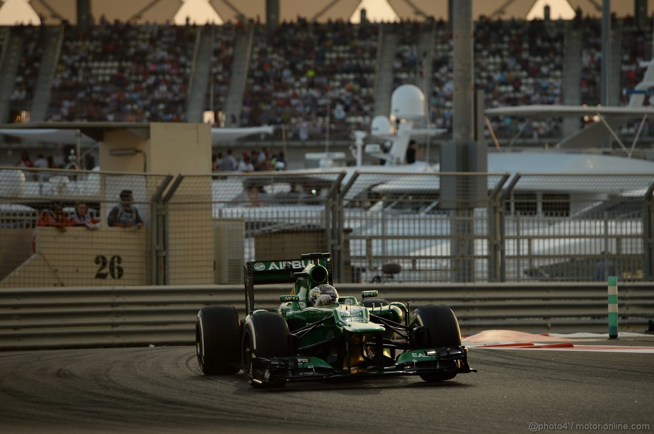 GP ABU DHABI, 03.11.2013- Gara: Charles Pic (FRA) Caterham F1 Team CT03 