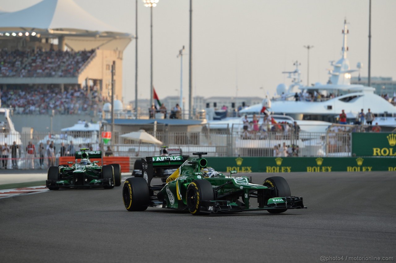 GP ABU DHABI, 03.11.2013- Gara: Charles Pic (FRA) Caterham F1 Team CT03 