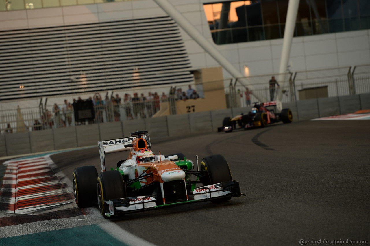 GP ABU DHABI, 03.11.2013- Gara: Paul di Resta (GBR) Sahara Force India F1 Team VJM06 