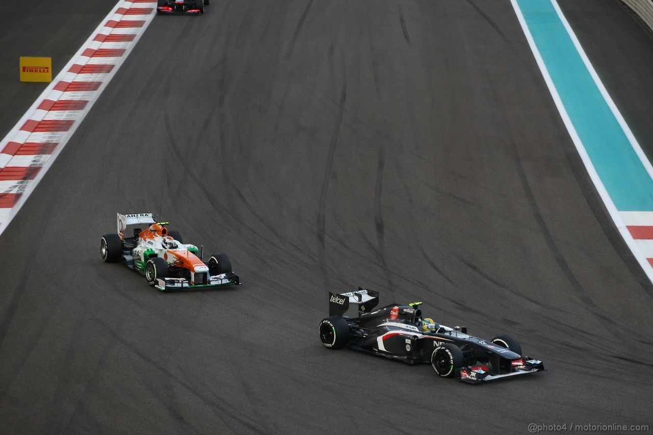GP ABU DHABI, 03.11.2013- Gara, Esteban Gutierrez (MEX), Sauber F1 Team C32