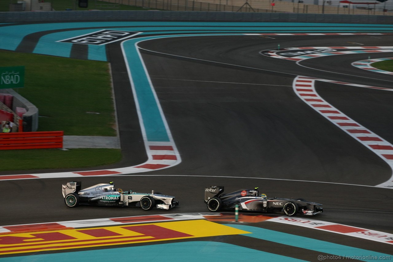GP ABU DHABI, 03.11.2013- Gara, Esteban Gutierrez (MEX), Sauber F1 Team C32
