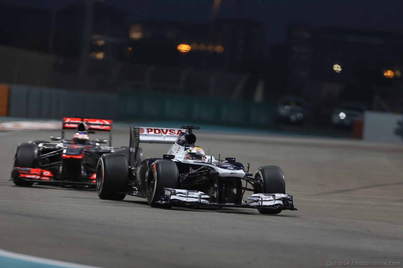 GP ABU DHABI, 03.11.2013- Gara, Pastor Maldonado (VEN) Williams F1 Team FW35