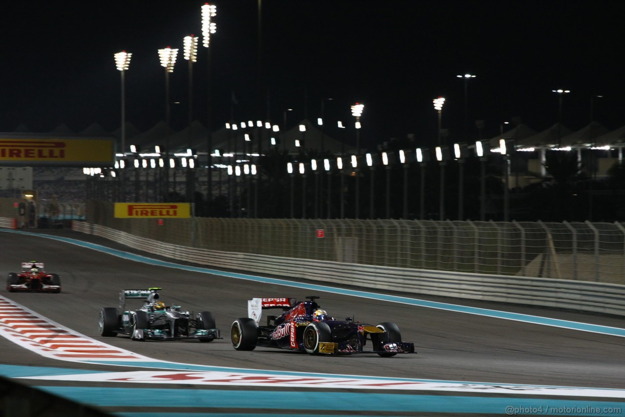 GP ABU DHABI, 03.11.2013- Gara, Jean-Eric Vergne (FRA) Scuderia Toro Rosso STR8