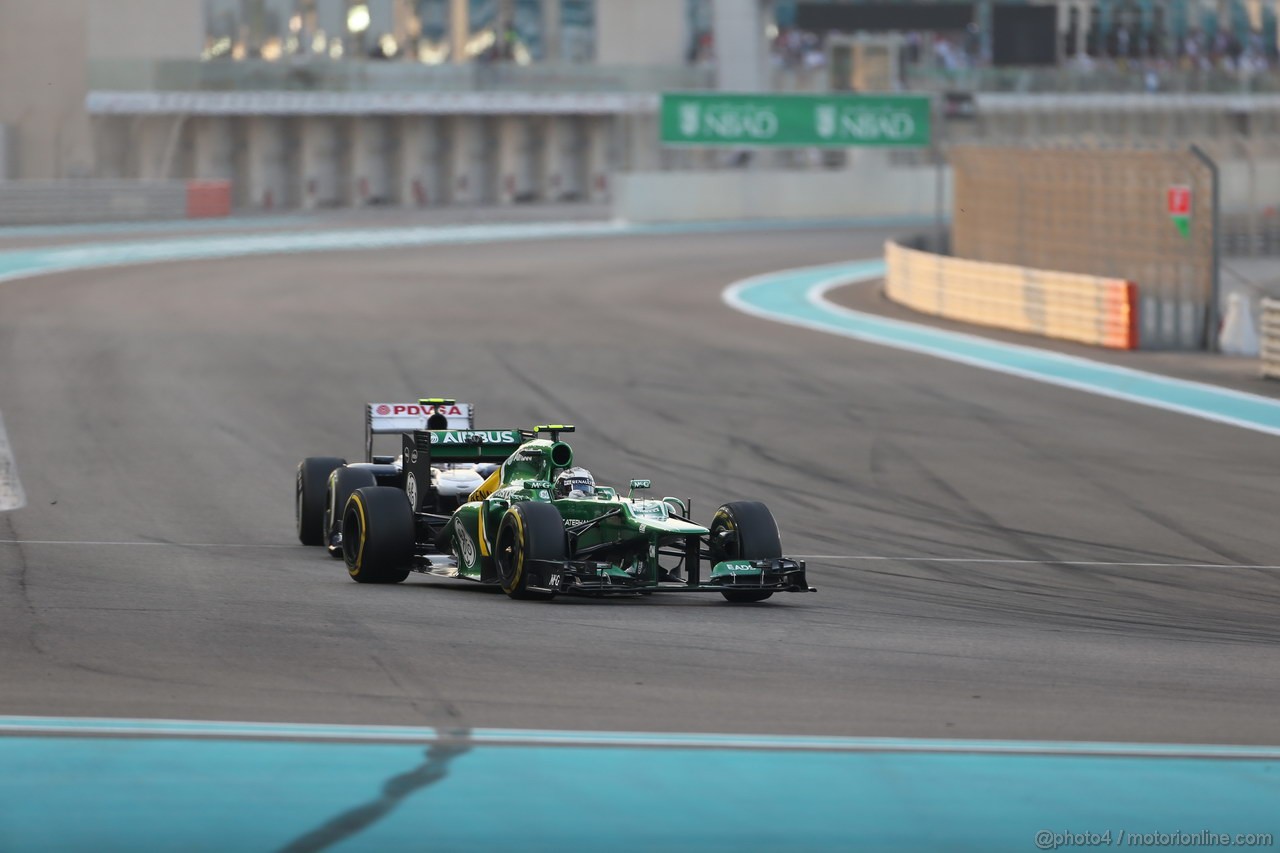 GP ABU DHABI, 03.11.2013- Gara, Giedo Van der Garde (NED), Caterham F1 Team CT03