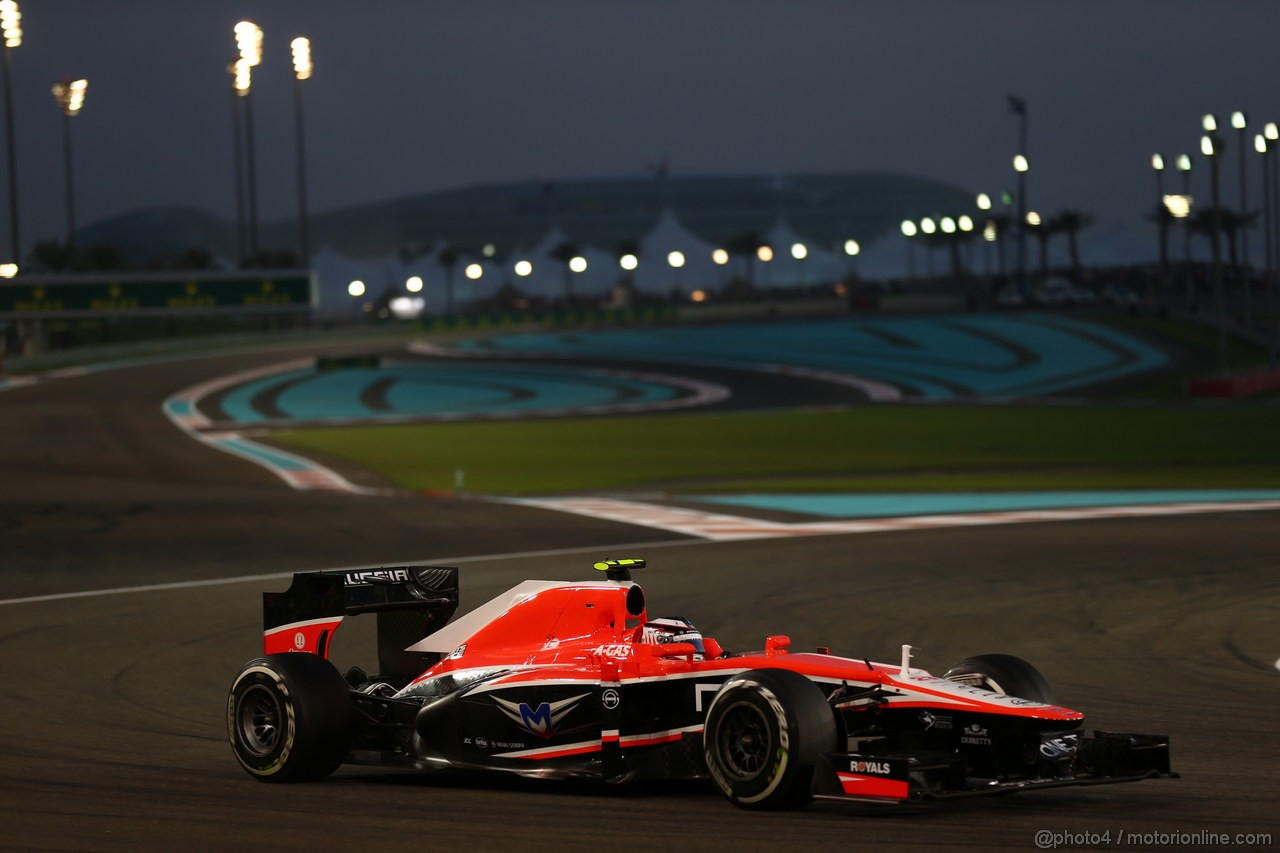 GP ABU DHABI, 03.11.2013- Gara, Max Chilton (GBR), Marussia F1 Team MR02