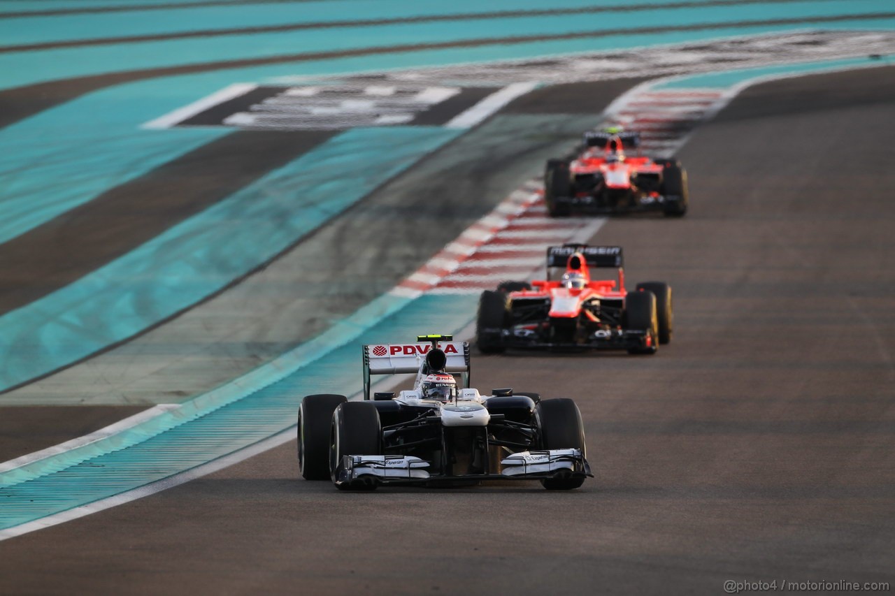 GP ABU DHABI, 03.11.2013- Gara, Valtteri Bottas (FIN), Williams F1 Team FW35