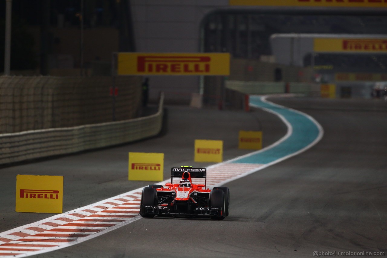 GP ABU DHABI, 03.11.2013- Gara, Max Chilton (GBR), Marussia F1 Team MR02