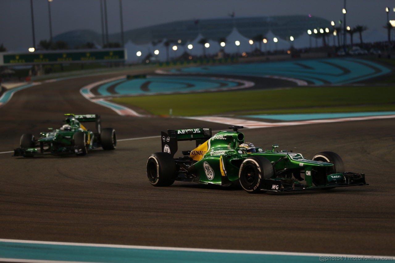 GP ABU DHABI, 03.11.2013- Gara, Charles Pic (FRA) Caterham F1 Team CT03
