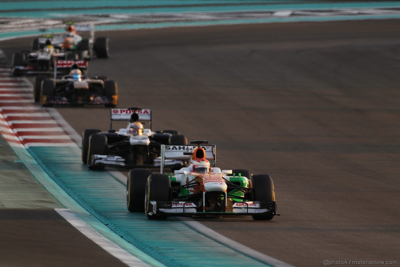 GP ABU DHABI, 03.11.2013- Gara, Paul di Resta (GBR) Sahara Force India F1 Team VJM06