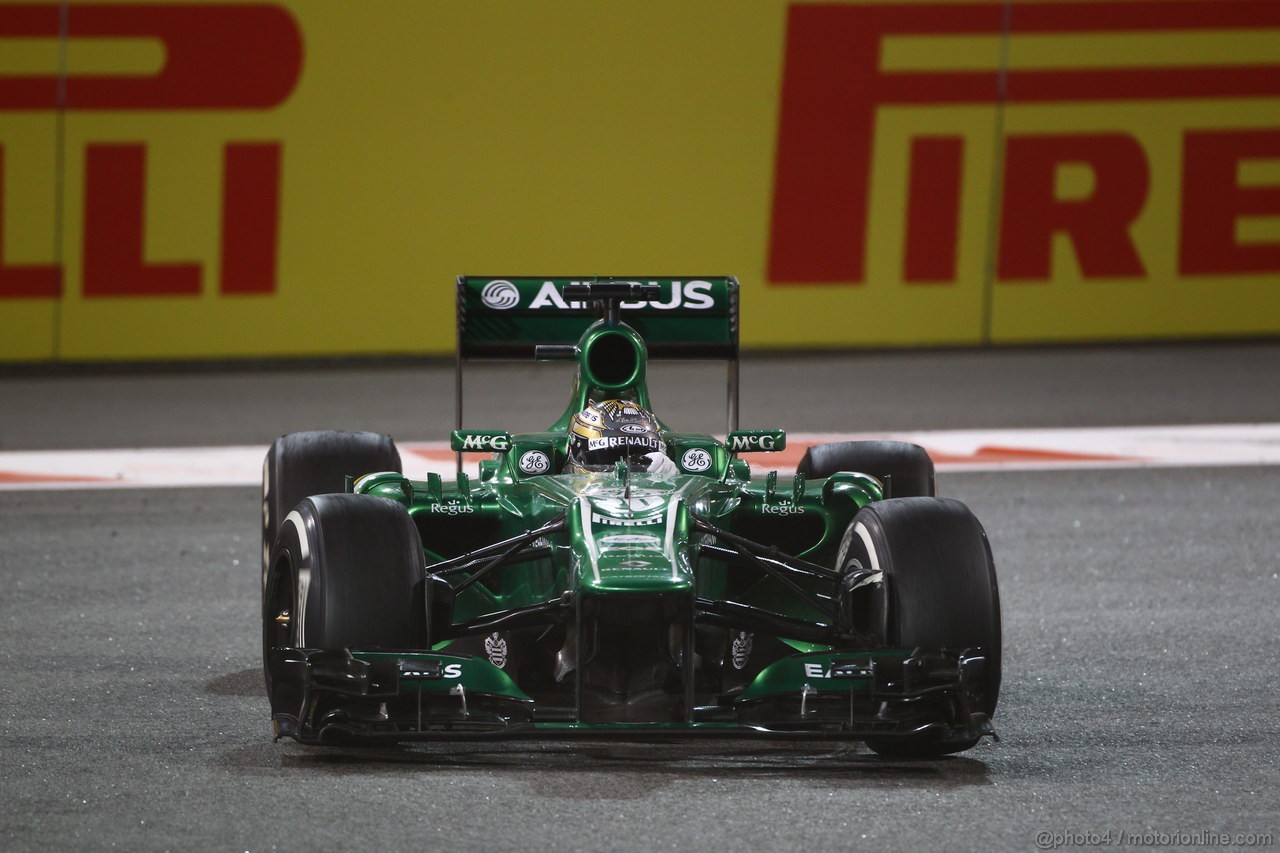 GP ABU DHABI, 03.11.2013- Gara, Charles Pic (FRA) Caterham F1 Team CT03