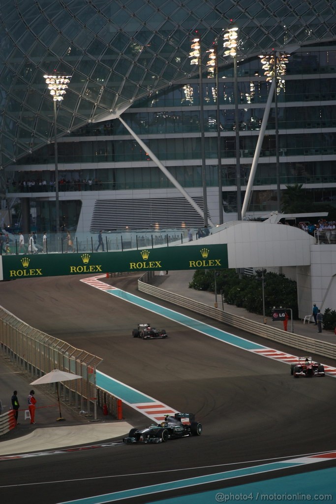 GP ABU DHABI, 03.11.2013- Gara, Lewis Hamilton (GBR) Mercedes AMG F1 W04