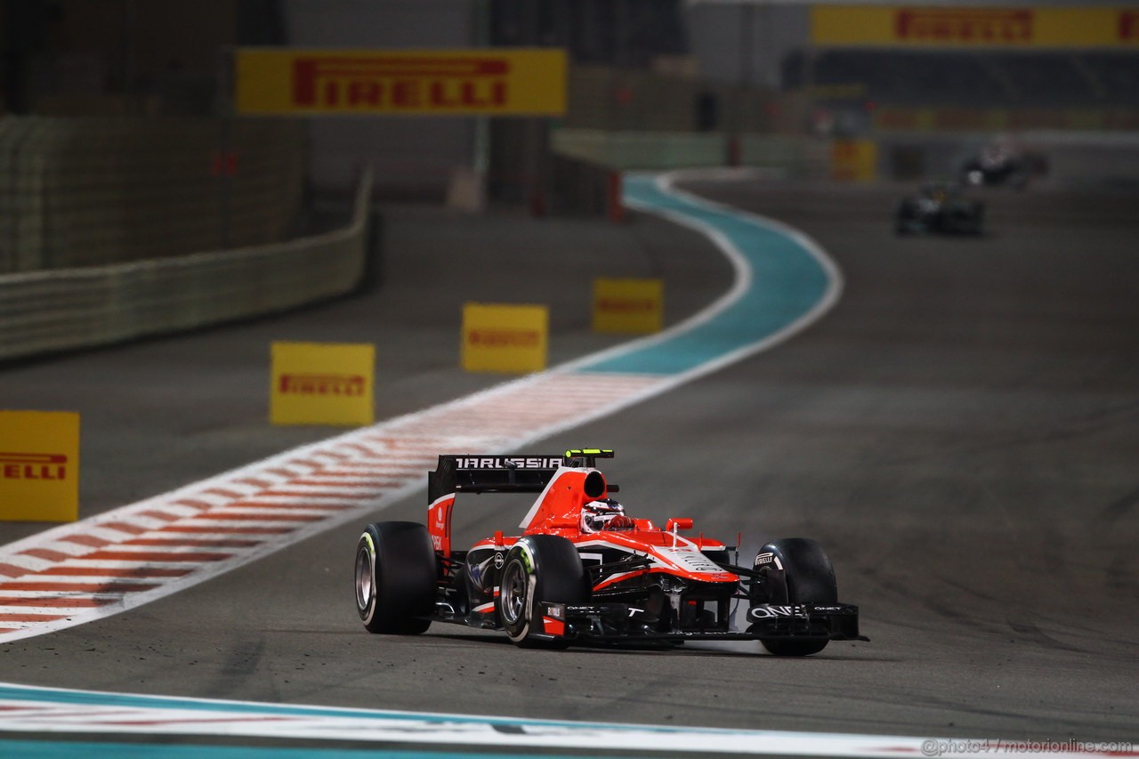 GP ABU DHABI, 03.11.2013- Gara, Max Chilton (GBR), Marussia F1 Team MR02