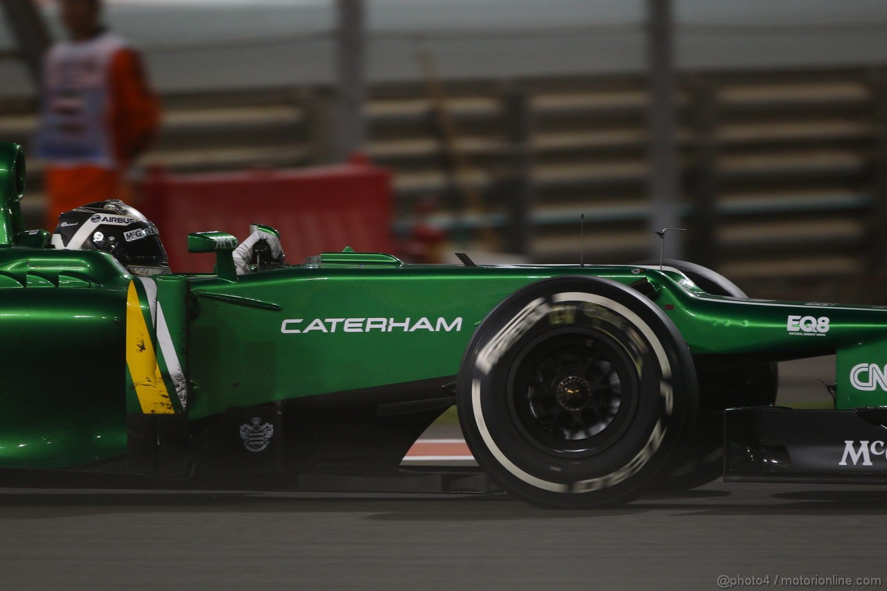 GP ABU DHABI, 03.11.2013- Gara, Giedo Van der Garde (NED), Caterham F1 Team CT03