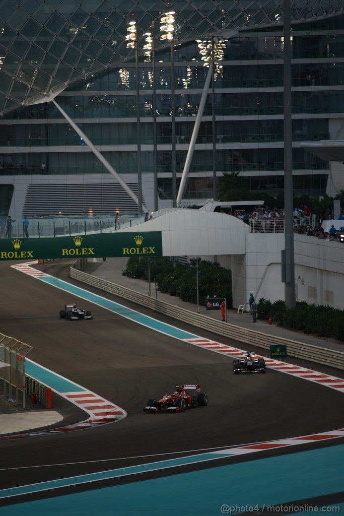 GP ABU DHABI, 03.11.2013- Gara, Felipe Massa (BRA) Ferrari F138