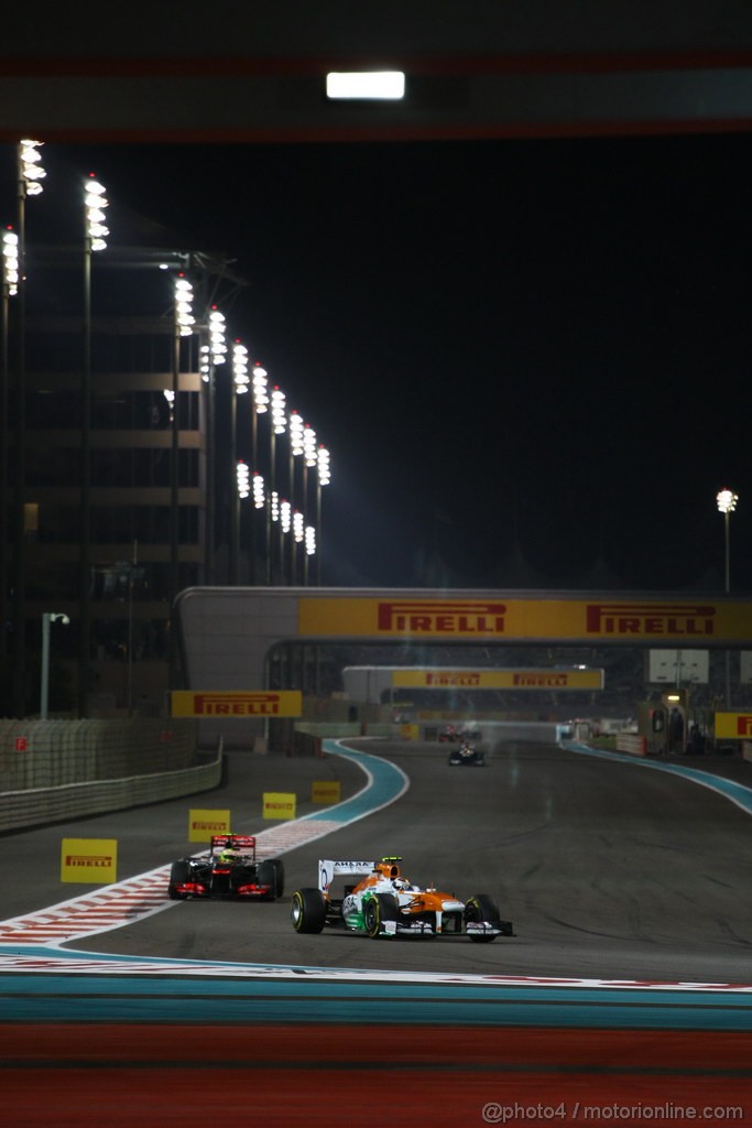GP ABU DHABI, 03.11.2013- Gara, Paul di Resta (GBR) Sahara Force India F1 Team VJM06