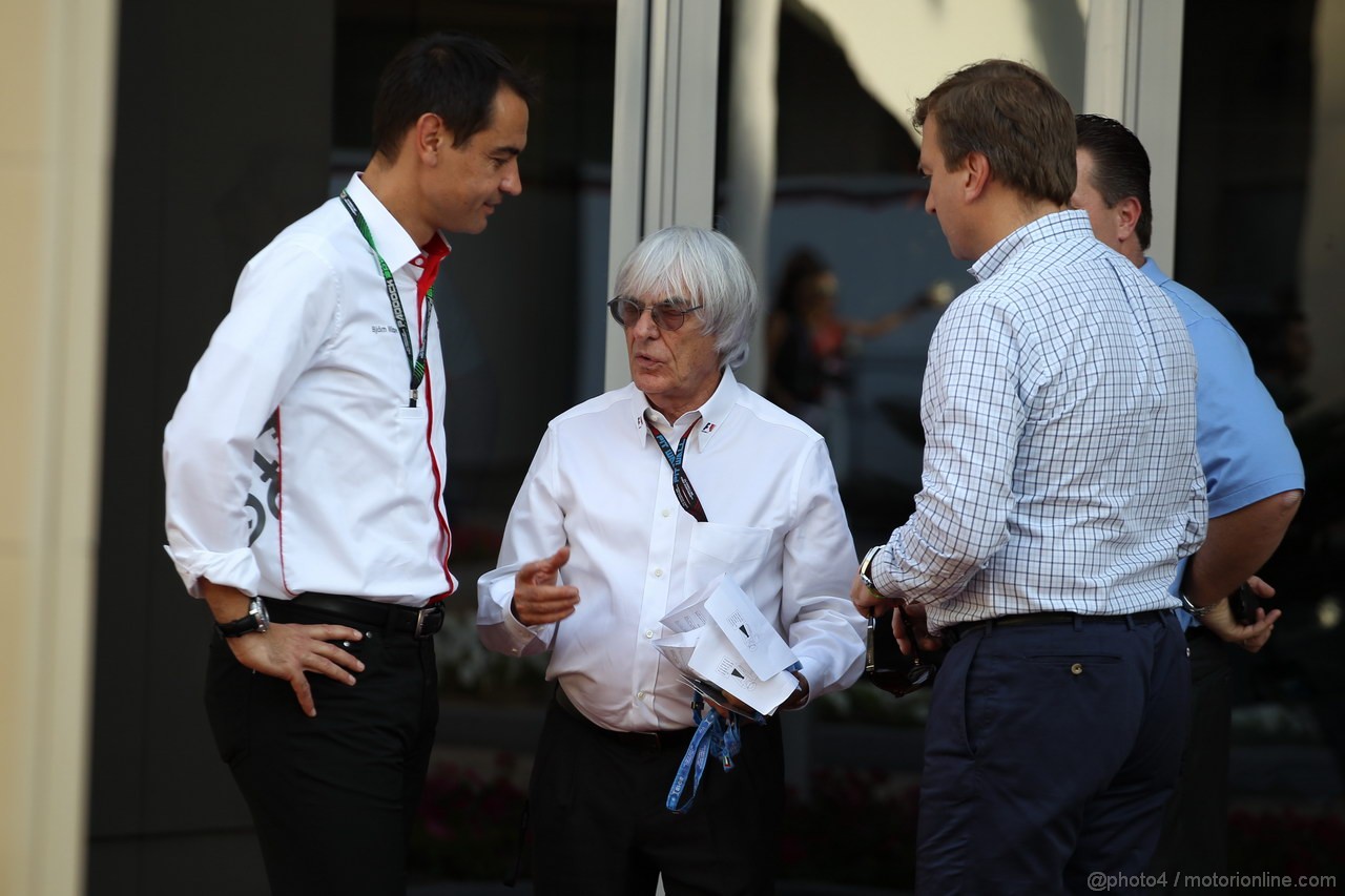 GP ABU DHABI, 03.11.2013- Bernie Ecclestone (GBR), President e CEO of Formula One Management