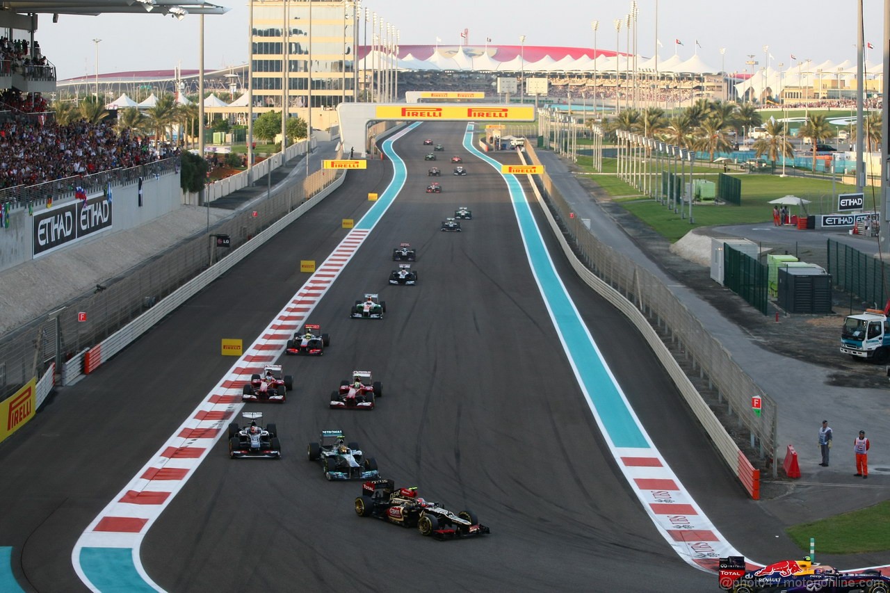 GP ABU DHABI, 03.11.2013- Gara, Romain Grosjean (FRA) Lotus F1 Team E213