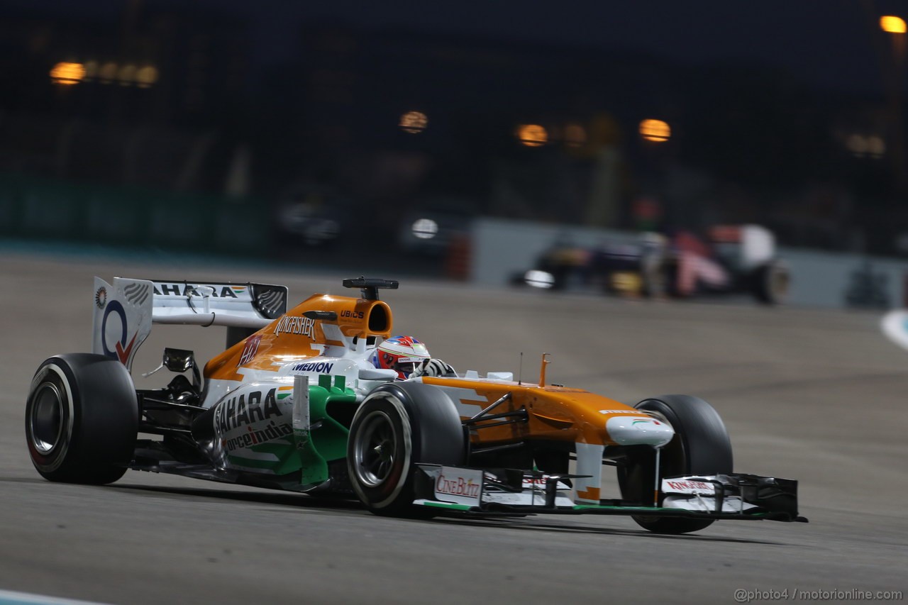 GP ABU DHABI, 03.11.2013- Gara, Paul di Resta (GBR) Sahara Force India F1 Team VJM06