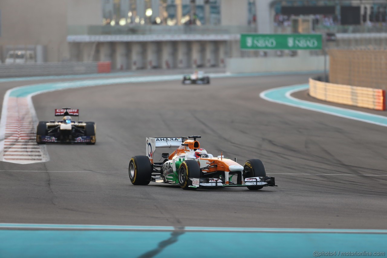 GP ABU DHABI, 03.11.2013- Gara, Paul di Resta (GBR) Sahara Force India F1 Team VJM06