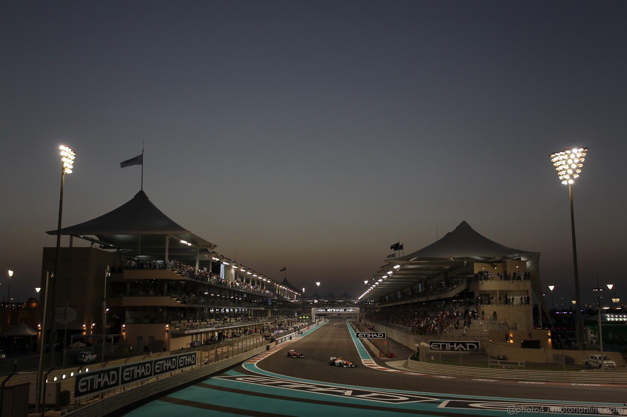 GP ABU DHABI, 03.11.2013- Gara, Adrian Sutil (GER), Sahara Force India F1 Team VJM06