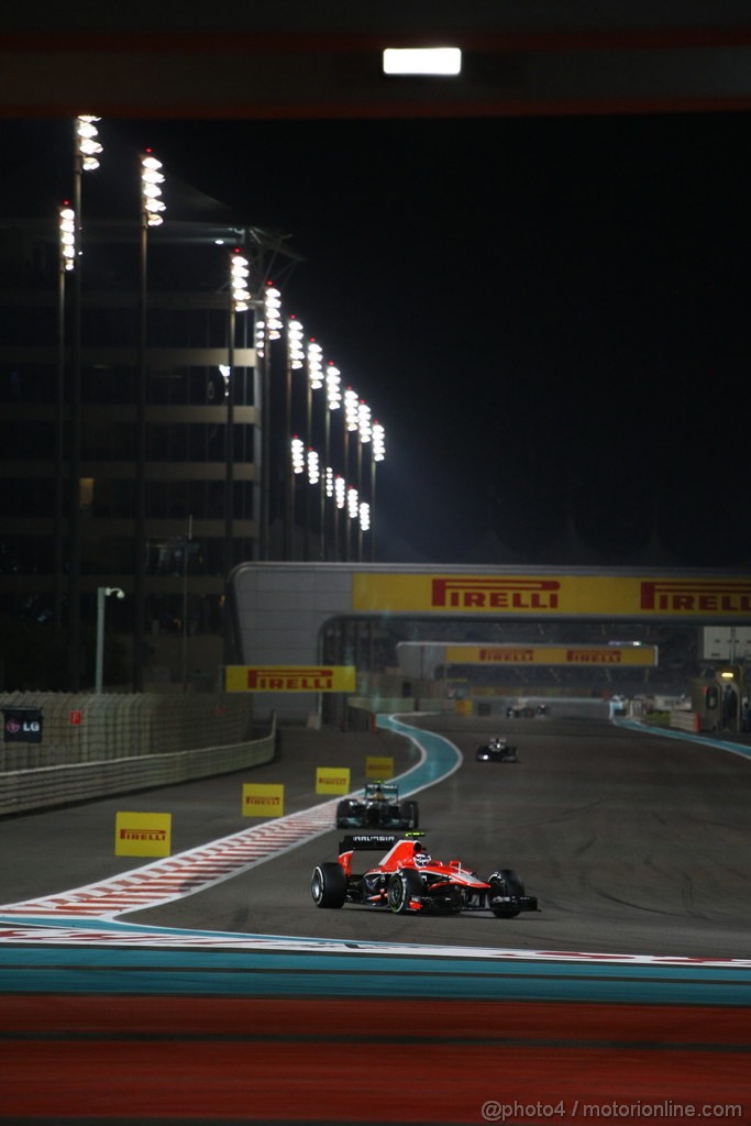 GP ABU DHABI, 03.11.2013- Gara, Max Chilton (GBR), Marussia F1 Team MR02