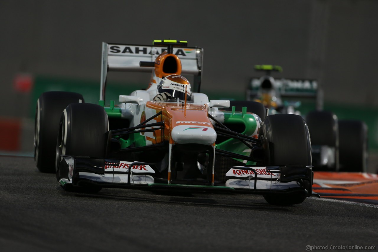 GP ABU DHABI, 03.11.2013- Gara, Adrian Sutil (GER), Sahara Force India F1 Team VJM06