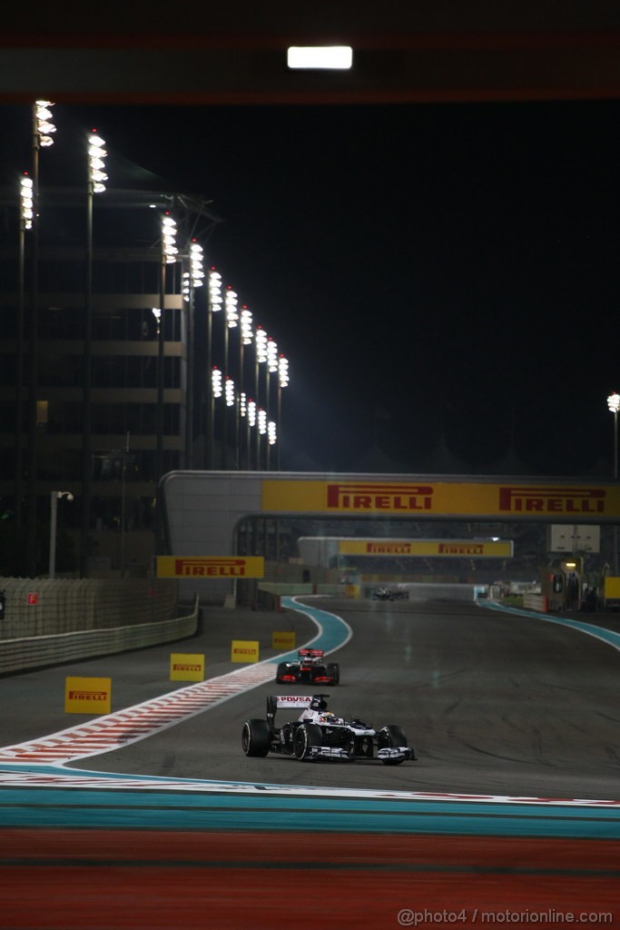 GP ABU DHABI, 03.11.2013- Gara, Pastor Maldonado (VEN) Williams F1 Team FW35