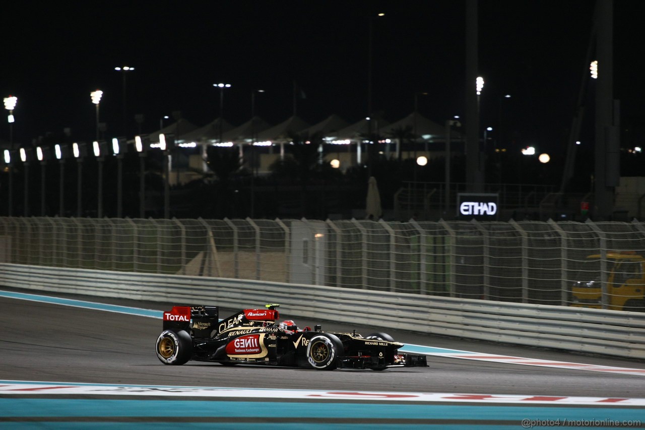 GP ABU DHABI, 03.11.2013- Gara, Romain Grosjean (FRA) Lotus F1 Team E213