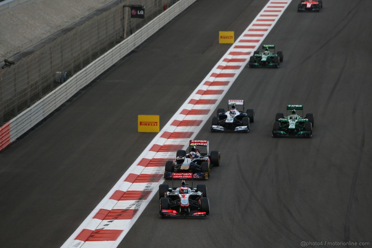 GP ABU DHABI, 03.11.2013- Gara, Jenson Button (GBR) McLaren Mercedes MP4-28