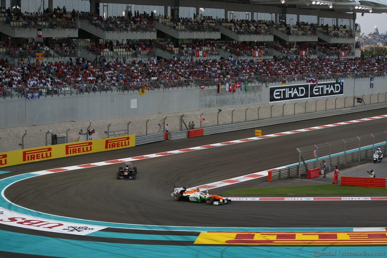 GP ABU DHABI, 03.11.2013- Gara, Paul di Resta (GBR) Sahara Force India F1 Team VJM06