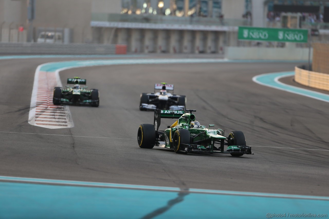 GP ABU DHABI, 03.11.2013- Gara, Charles Pic (FRA) Caterham F1 Team CT03