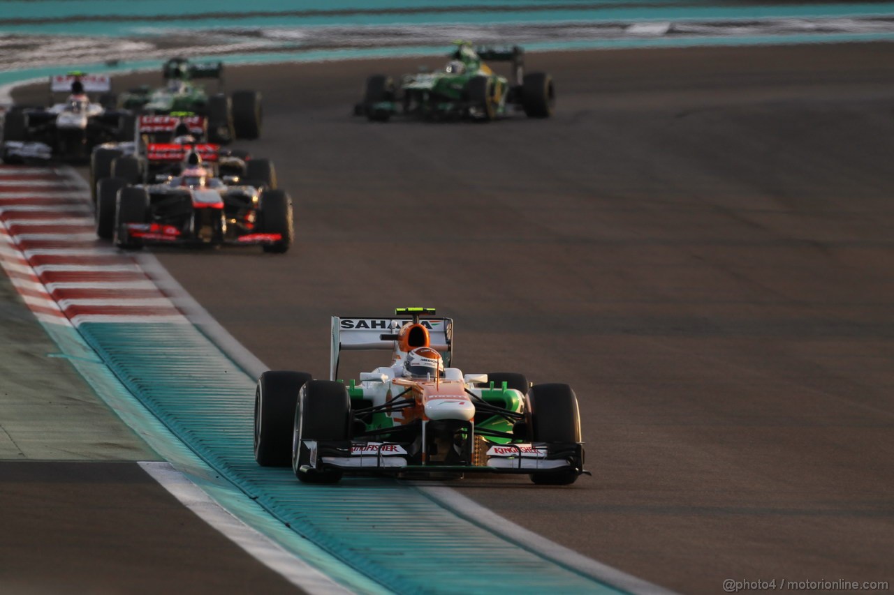 GP ABU DHABI, 03.11.2013- Gara, Adrian Sutil (GER), Sahara Force India F1 Team VJM06