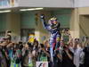 GP ABU DHABI, 03.11.2013- Gara, Sebastian Vettel (GER) Red Bull Racing RB9 is celebrating the victory in parc ferme